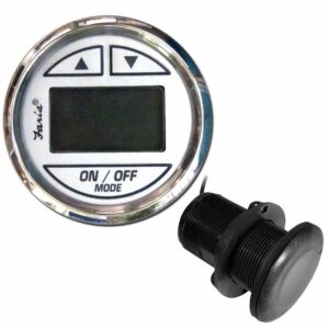 Image 1: Faria Chesapeake White SS 2" Depth Sounder w/Thru-Hull Transducer