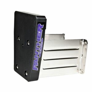 Image 1: Panther Marine Outboard Motor Bracket - Stainless Steel - Fixed 15HP