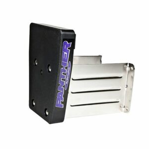 Image 1: Panther Marine Outboard Motor Bracket - Stainless Steel - Fixed 35HP