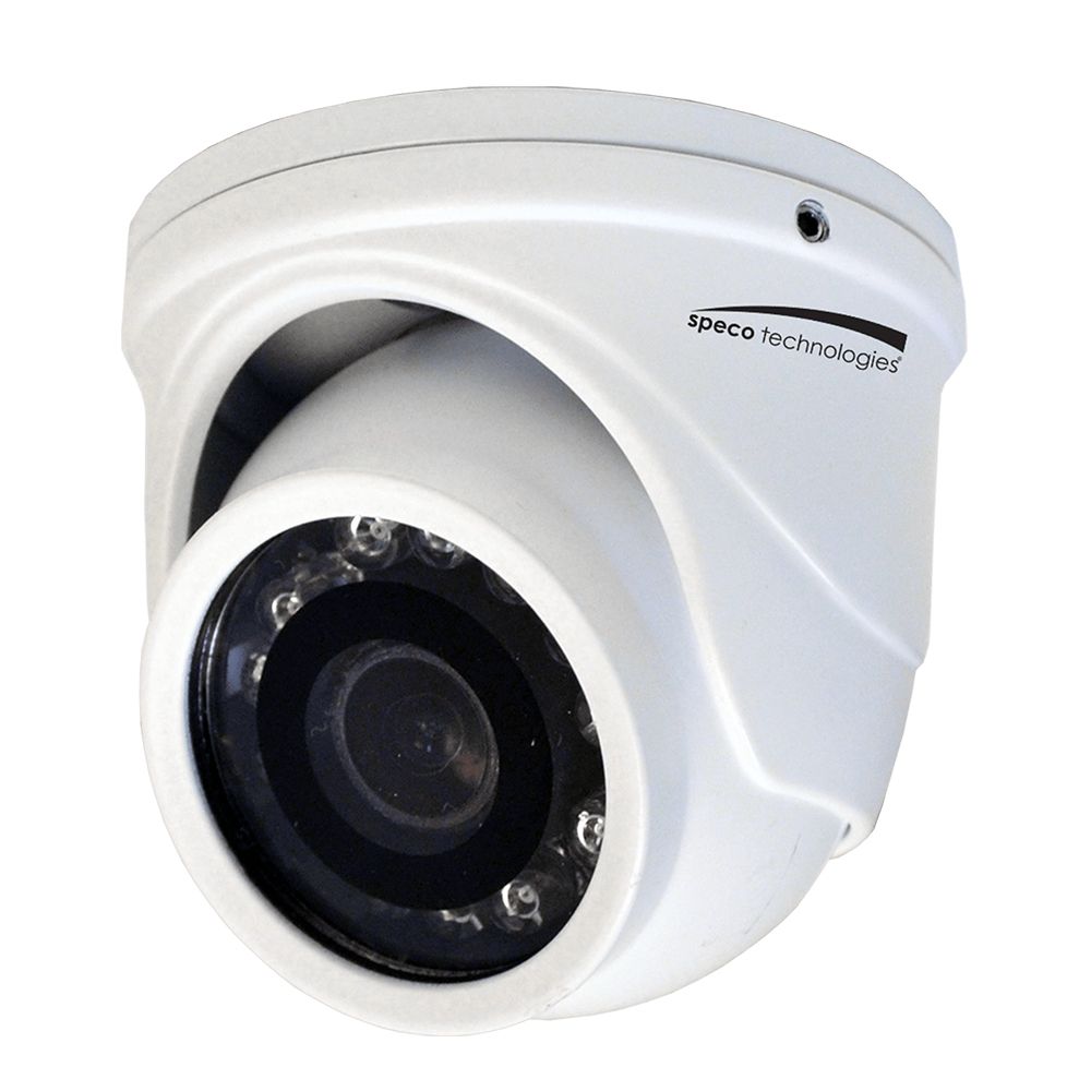 Image 1: Speco 4MP HD-TVI Mini Turret Camera 2.9mm Lens - White Housing