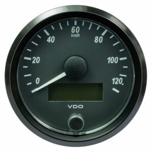 Image 1: VDO SingleViu 80mm (3-1/8") Speedometer - 140MPH