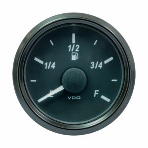 Image 1: VDO SingleViu 52mm (2-1/16") Fuel Level Gauge - E/F Scale 240-33 Ohm