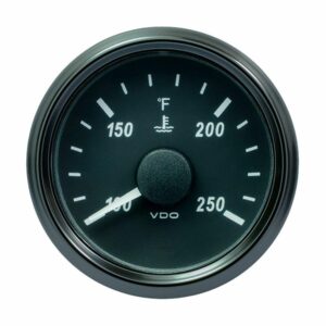 Image 1: VDO SingleViu 52mm (2-1/16") Water Temperature Gauge - 250°F - 450-30 Ohm