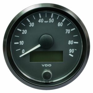 Image 1: VDO SingleViu 80mm (3-1/8") Speedometer - 90MPH