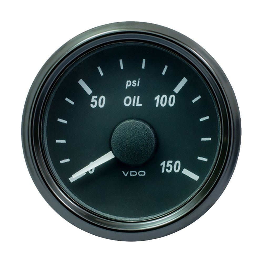 Image 1: VDO SingleViu 52mm (2-1/16") Oil Pressure Gauge - 150 PSI