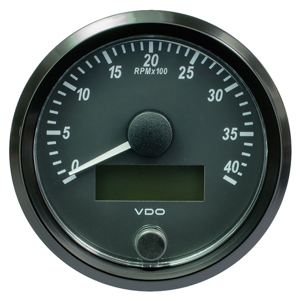 Image 1: VDO SingleViu 80mm (3-1/8") Tachometer - 4,000 RPM