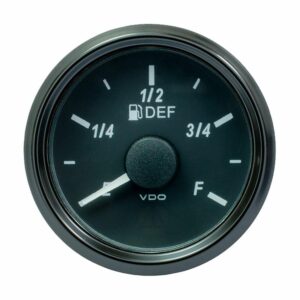 Image 1: VDO SingleViu 52mm (2-1/16") DEF Level Gauge - 240-33 Ohm