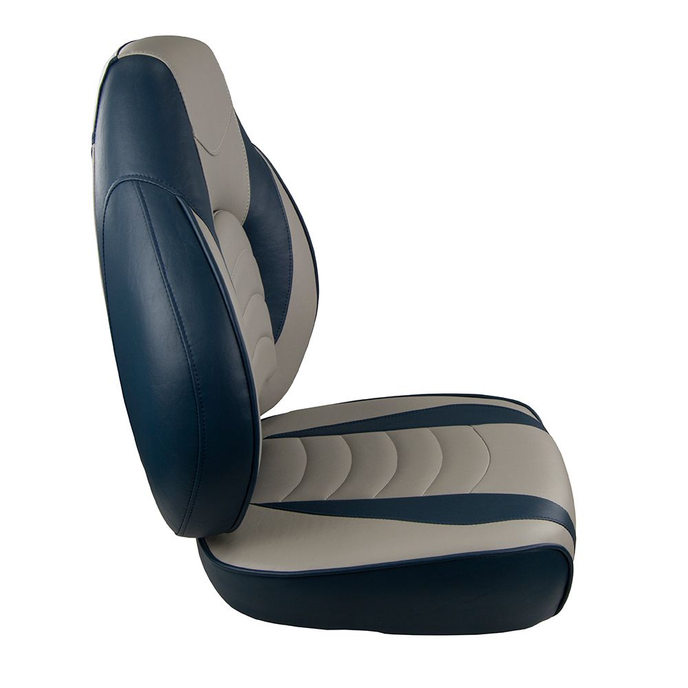 Image 5: Springfield Fish Pro High Back Folding Seat - Blue/Grey
