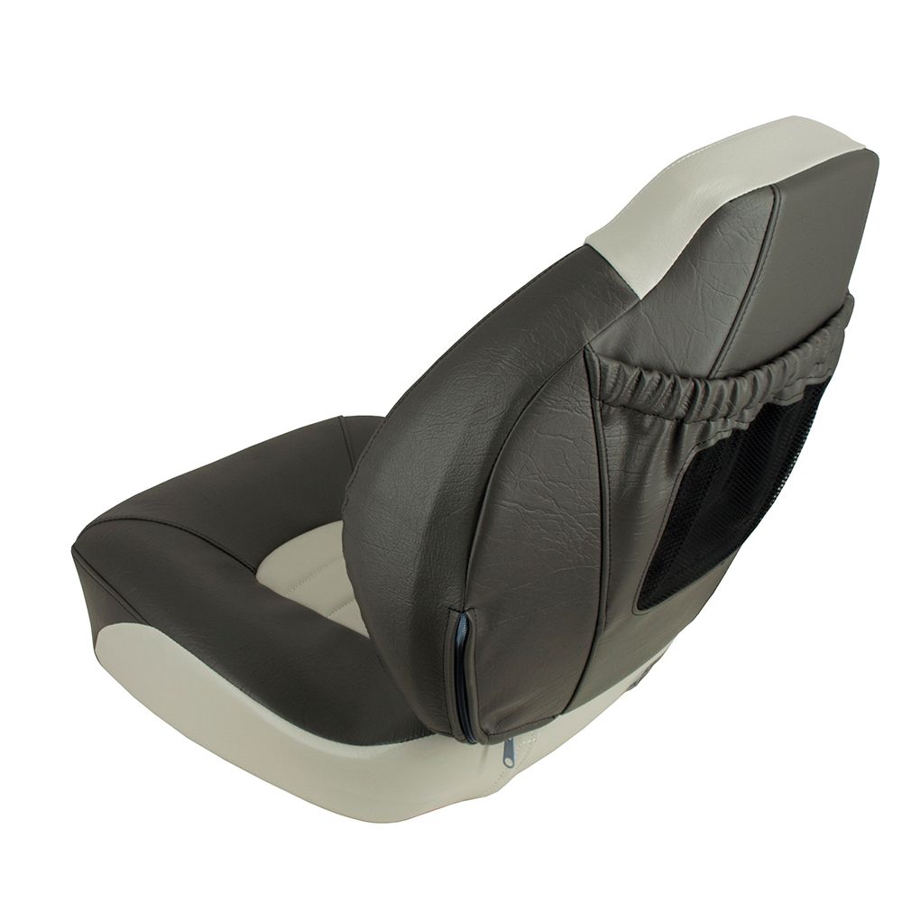 Image 2: Springfield Fish Pro Mid Back Folding Seat - Charcoal/Grey