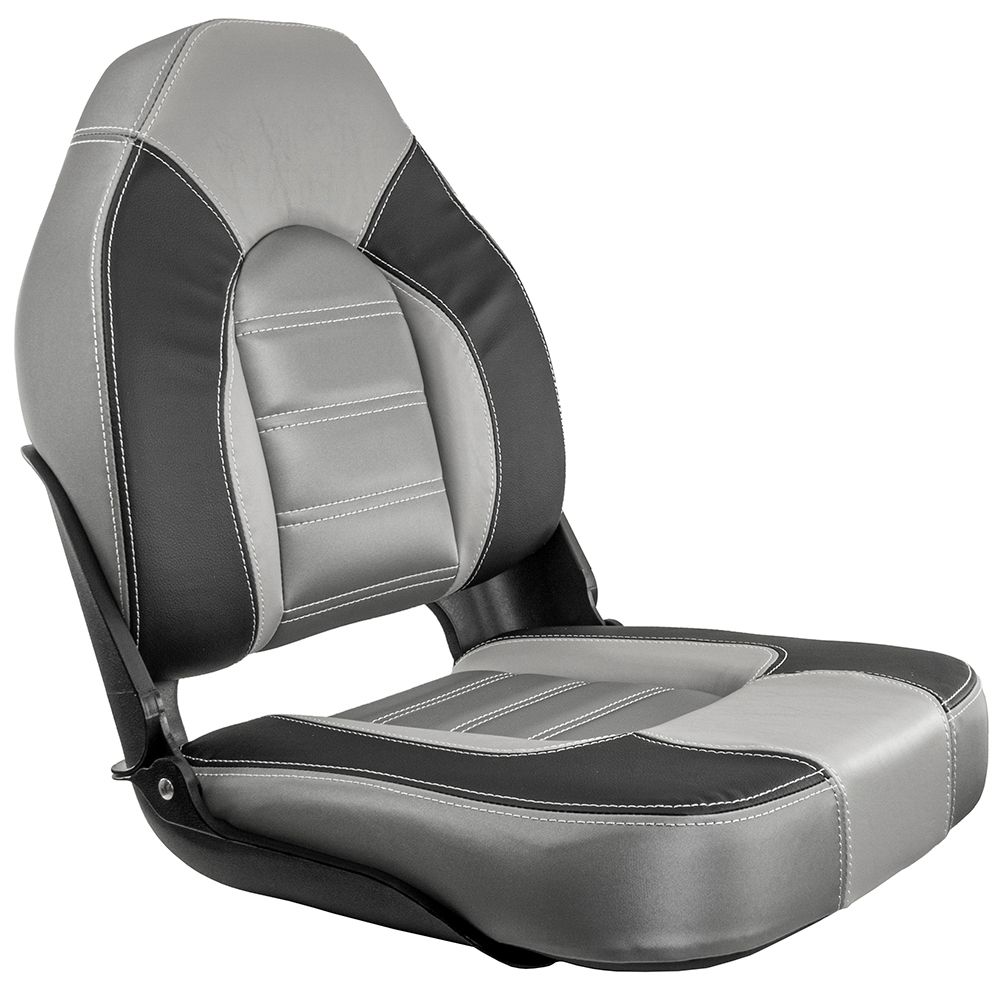 Image 1: Springfield Skipper Premium HB Folding Seat - Charcoal/Grey