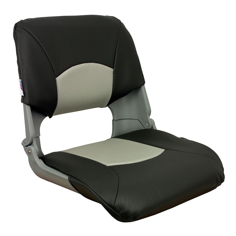 Image 1: Springfield Skipper Standard Folding Seat - Grey/Charcoal