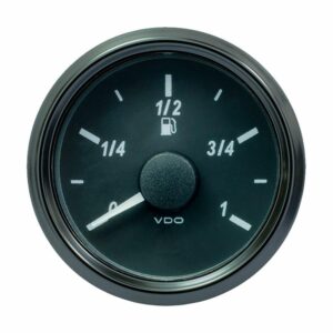 Image 1: VDO SingleViu 52mm (2-1/16") Fuel Level Gauge - Euro - 90-5 Ohm