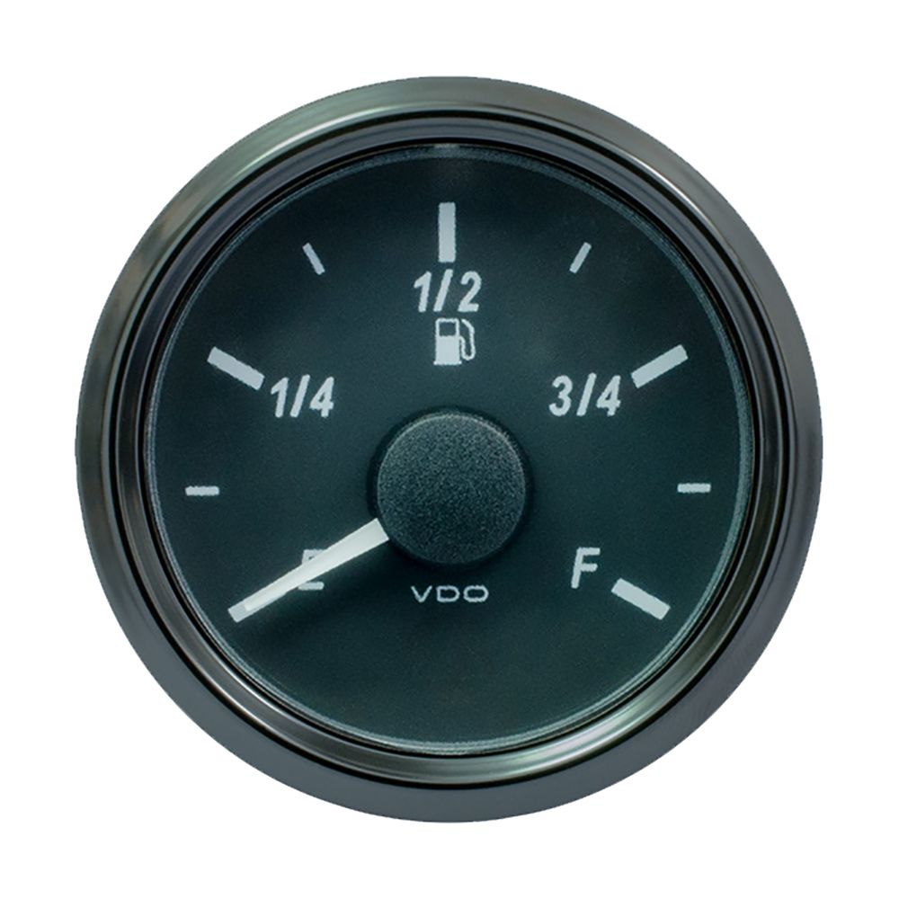 Image 1: VDO SingleViu 52MM (2-1/16") Fuel Level Gauge - E/F Scale - 90-5 Ohm