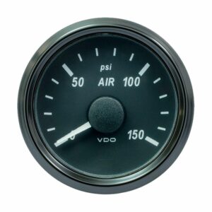 Image 1: VDO SingleViu 52mm (2-1/16") Air Pressure Gauge - 150 PSI - 0-180 Ohm