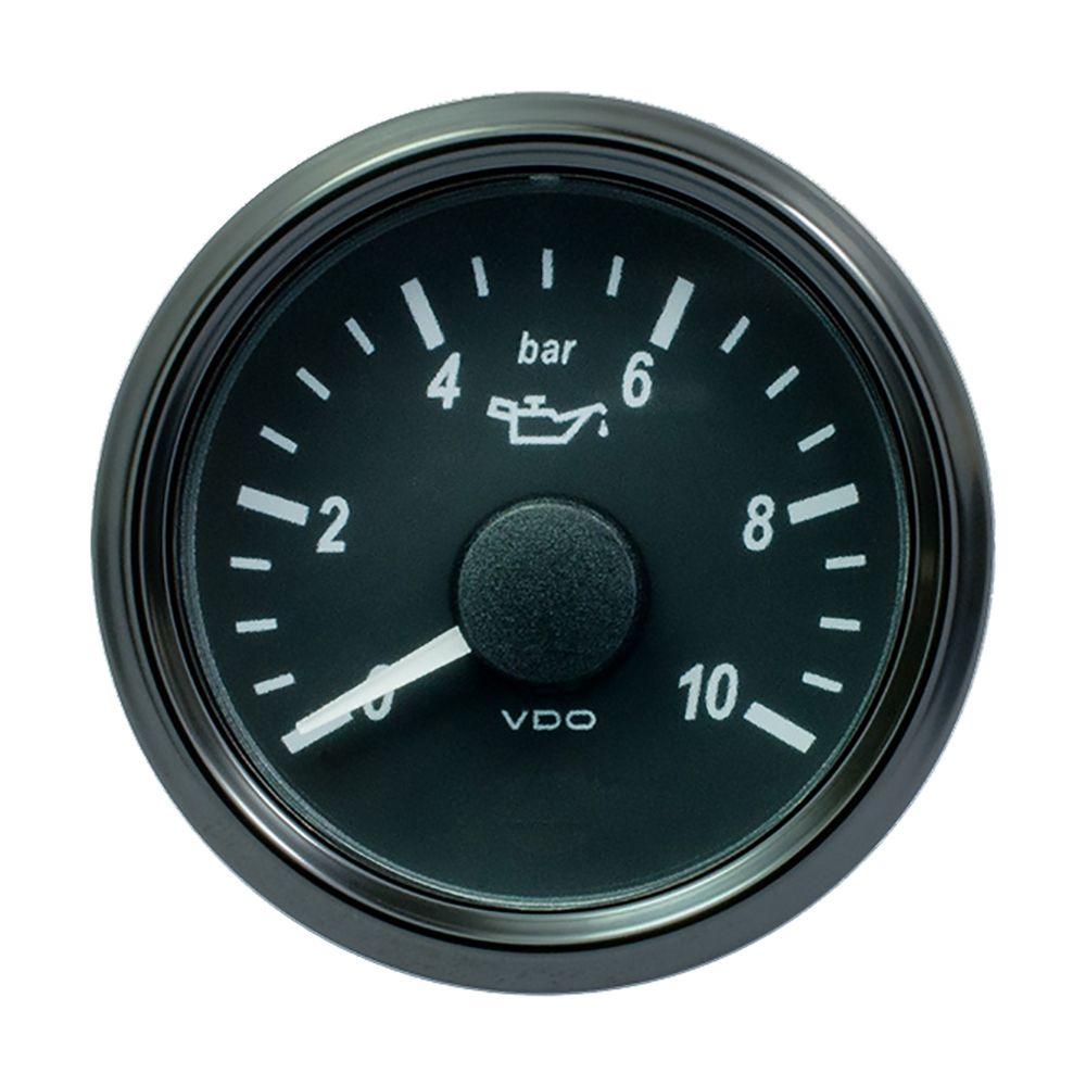 Image 1: VDO SingleViu 52mm (2-1/16") Oil Pressure Gauge - 150 PSI - 0-4.5V