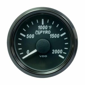 Image 1: VDO SingleViu 52mm (2-1/16") Exhaust Gas Temp. Gauge - 2000°F