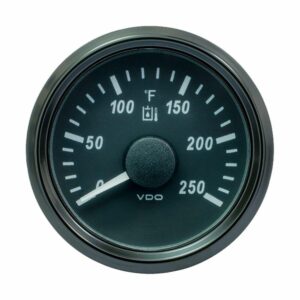Image 1: VDO SingleViu 52mm (2-1/16") Hydraulic Oil Temp. Gauge - 250°F - 291-22 Ohm