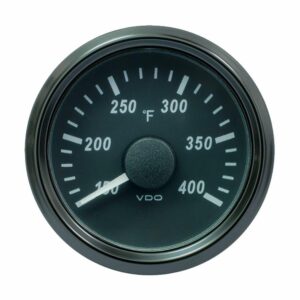 Image 1: VDO SingleViu 52mm (2-1/16") Cylinder Temp. Gauge - 400°F - 471-14 Ohm