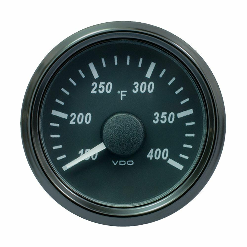 Image 1: VDO SingleViu 52mm (2-1/16") Cylinder Temp. Gauge - 400°F - 471-14 Ohm