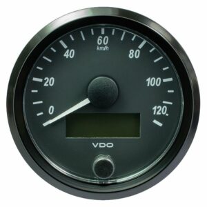 Image 1: VDO SingleViu 80mm (3-1/8") Speedometer - 120 KM/H