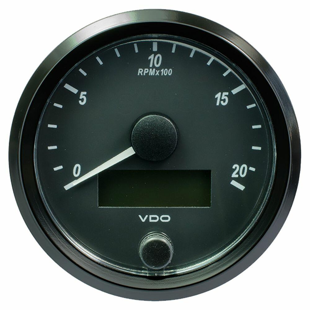 Image 1: VDO SingleViu 80mm (3-1/8") Tachometer - 2000 RPM