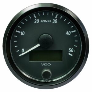 Image 1: VDO SingleViu 80mm (3-1/8") Tachometer - 5000 RPM