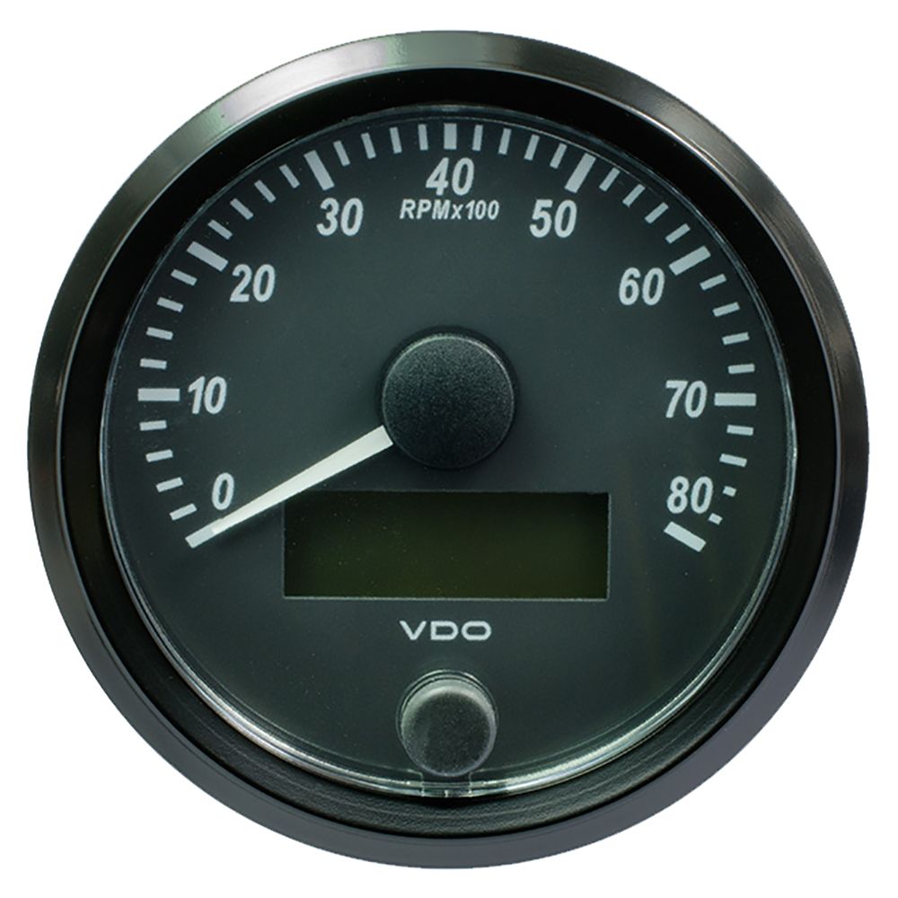 Image 1: VDO SingleViu 80mm (3-1/8") Tachometer - 8000 RPM