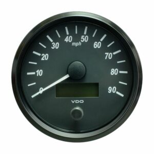 Image 1: VDO SingleViu 100mm (4") Speedometer - 90 MPH