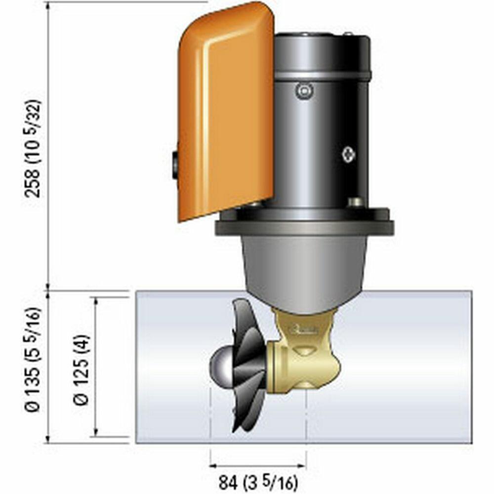 Image 2: Quick Bow Thruster BTQ 125-40 40KGF - 12V - D125 - 2.2kW