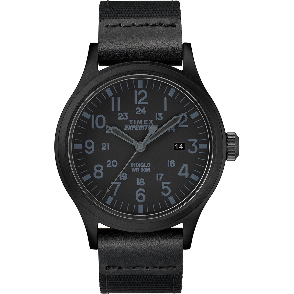 Image 1: Timex Expedition® Scout 40mm - Black - Fabric Strap Watch