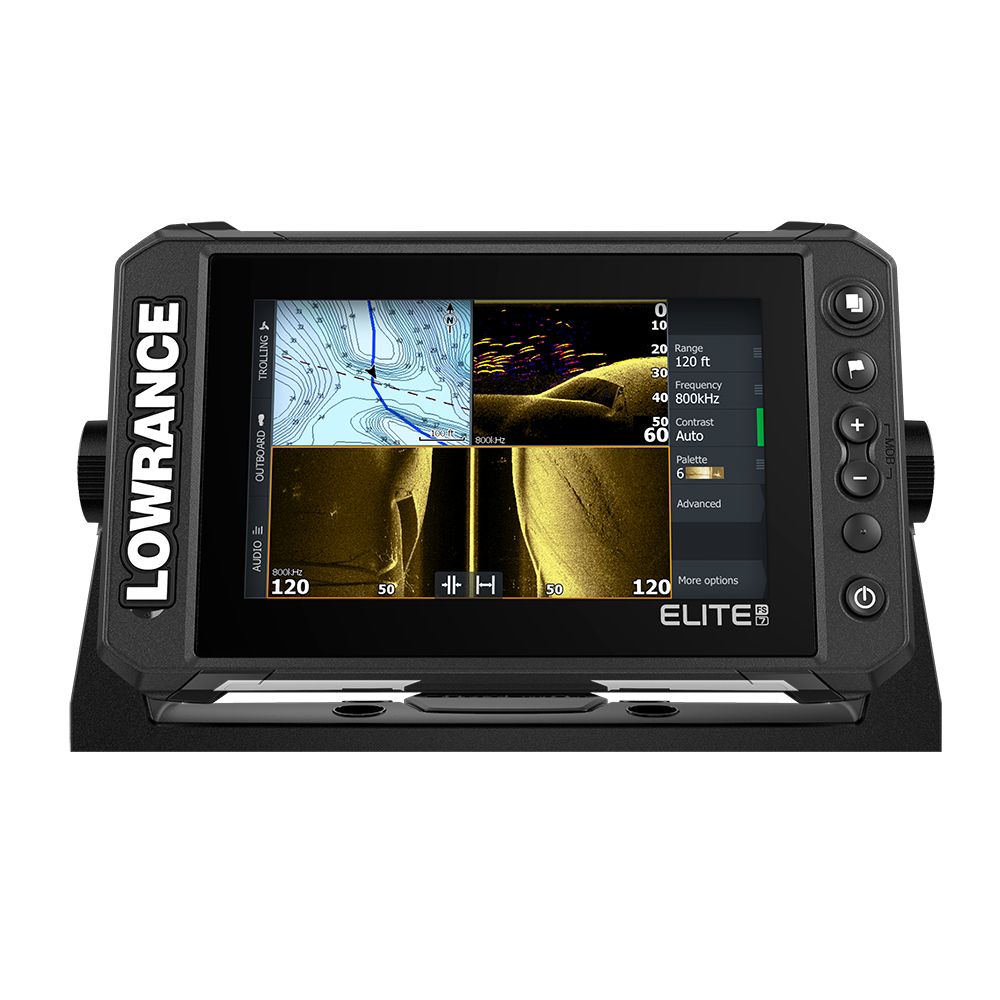 Image 1: Lowrance Elite FS 7 Chartplotter/Fishfinder with HDI Transom Mount Transducer