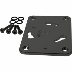 Image 1: Panther Spare Bow Mount Base Kit - Black - Powder Coat