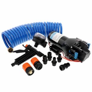 Image 1: Jabsco HotShot HD4 Heavy Duty Washdown Pump w/25' HoseCoil - 12V - 4 GPM - 60 PSI