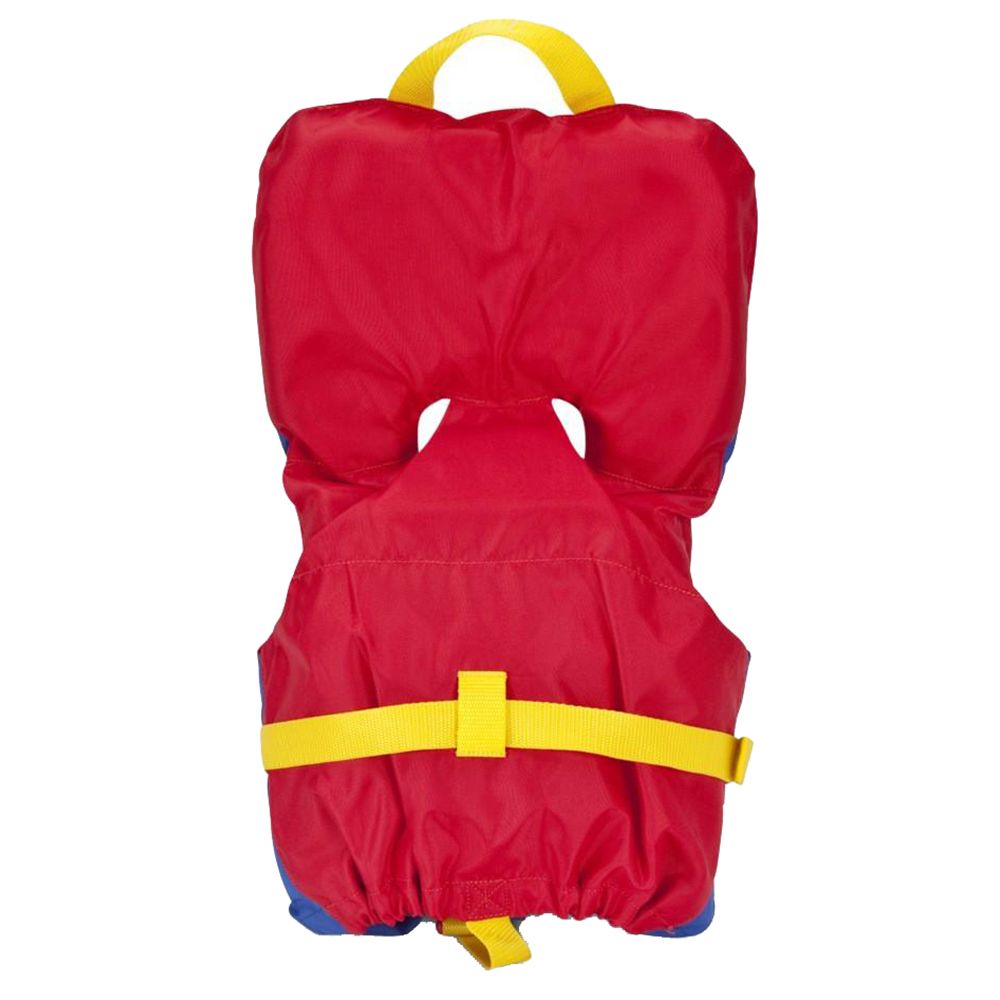 Image 3: MTI Infant Life Jacket w/Collar - Red/Royal Blue - 0-30lbs