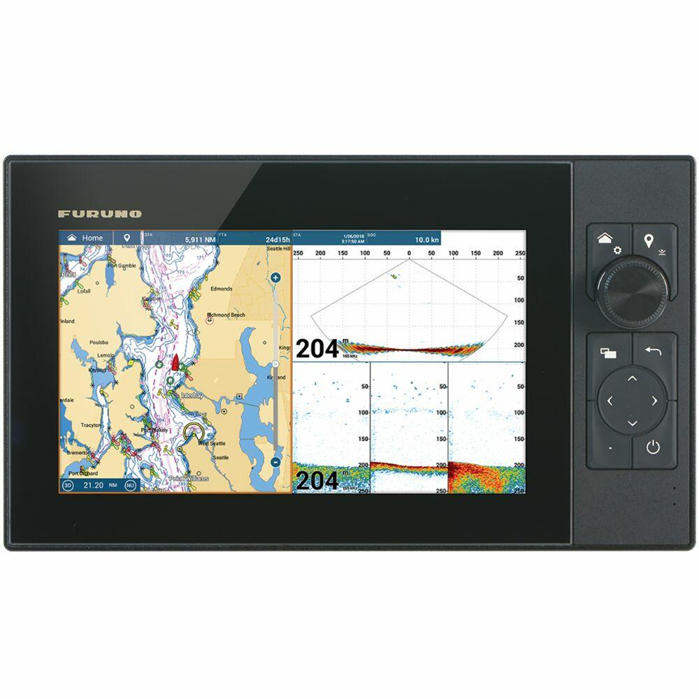 Image 1: Furuno NavNet TZtouch3 9" Hybrid Control MFD w/Single Channel CHIRP™ Sonar