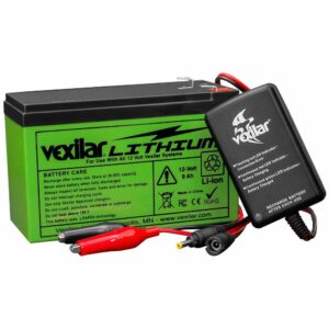Image 1: Vexilar 12V Lithium Ion Battery & Charger
