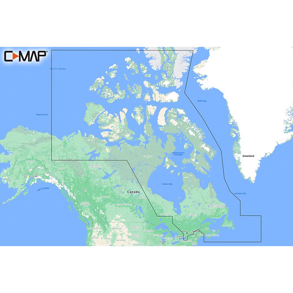 Image 1: C-MAP M-NA-Y209-MS Canada North & East REVEAL™ Coastal Chart