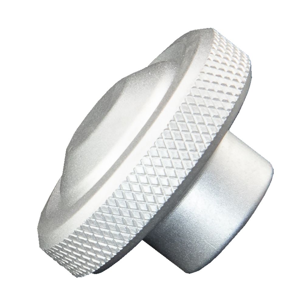 Image 1: PTM Edge KNB - 100 Replacement Knob - Silver