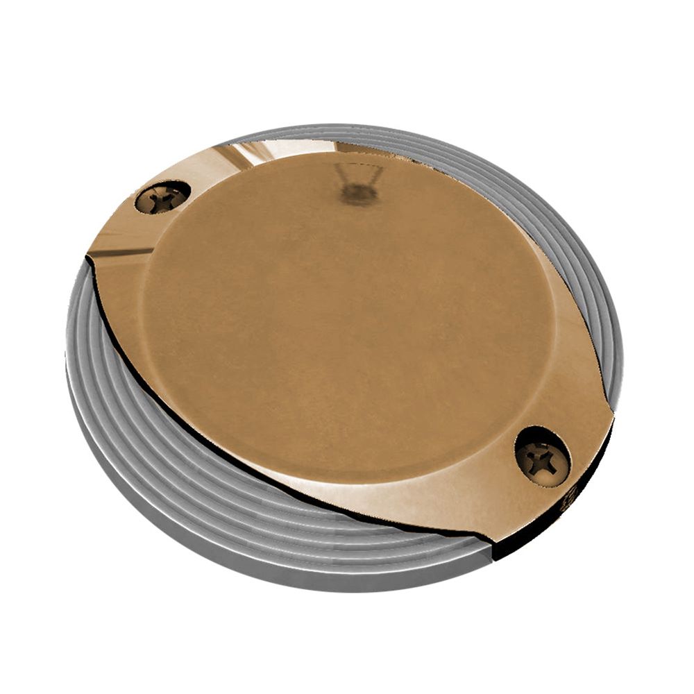 Image 1: Lumitec Scallop Surface Mount Pathway Light - Spectrum RGBW/Warm White - Bronze Finish