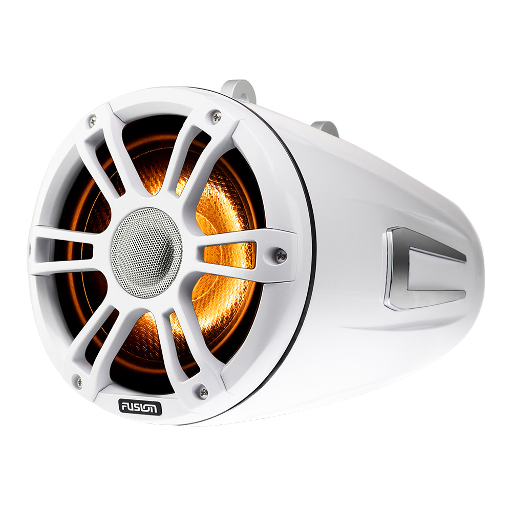 Image 3: Fusion SG-FLT652SPW 6.5" Wake Tower Speakers w/CRGBW LED Lighting - White