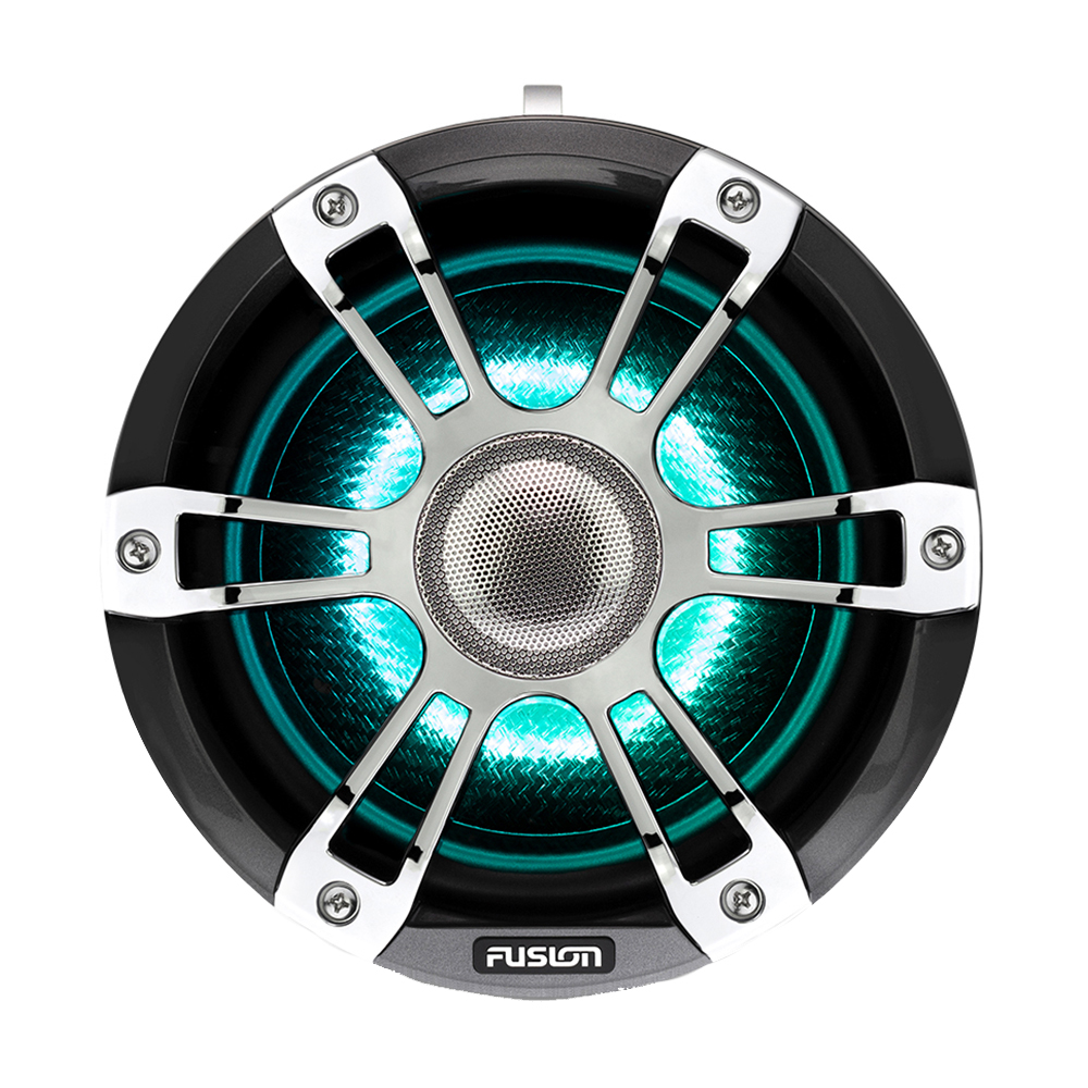 Image 4: Fusion SG-FLT652SPC 6.5" Wake Tower Speakers w/CRGBW LED Lighting - Sports Chrome