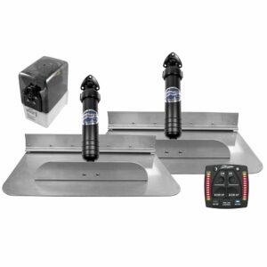 Image 1: Bennett Marine 18x12 Hydraulic Trim Tab System w/One Box Indication