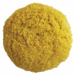 Image 1: Presta Yellow Blended Wool Medium Cutting Pad - 9" Screw-On Pad