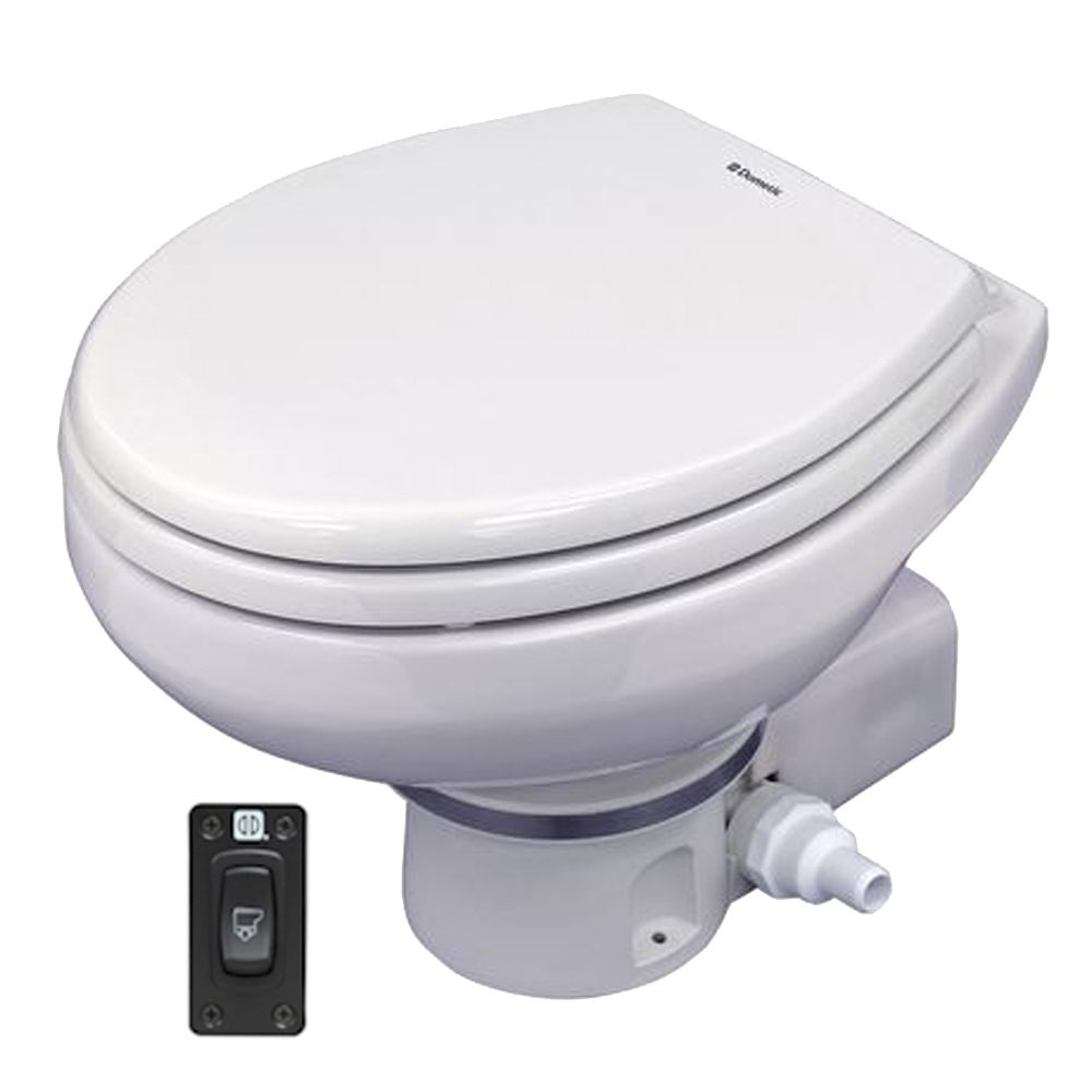 Image 1: Dometic MasterFlush 7260 Macerator Toilet - 12V - White