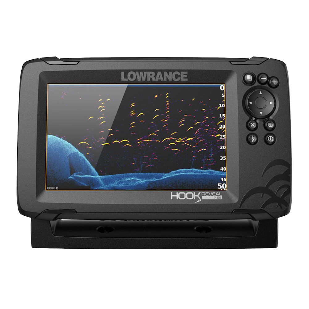 Image 1: Lowrance HOOK Reveal 7 Combo w/50/200kHz HDI Transom Mount & C-MAP Contour™+ Card