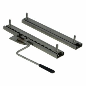 Image 1: Springfield 2-Piece Chair Slide Rails - Bent Handle