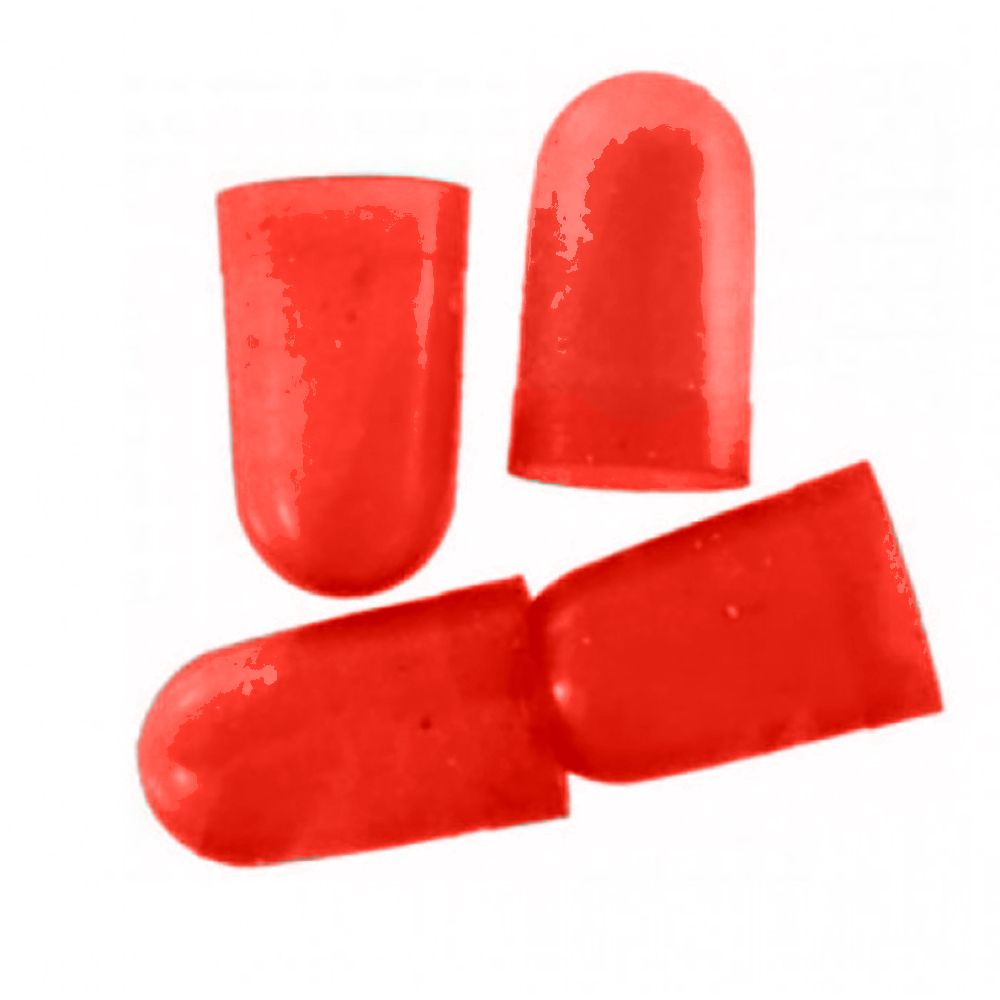 Image 1: VDO Light Diffuser f/Type D Peanut Bulb - Red - 4 Pack
