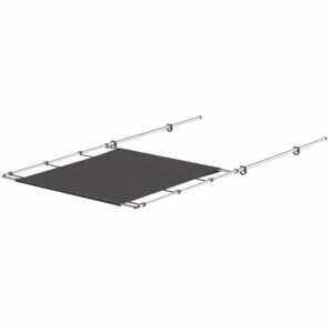 Image 1: SureShade PTX Power Shade - 57" Wide - Stainless Steel - Grey