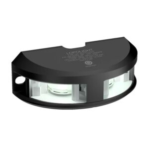 Image 1: Lopolight Series 200-024 - Navigation Light - 2NM - Vertical Mount - White - Black Housing