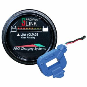 Image 1: Dual Pro Lithium Battery Gauge - Single - Round Display